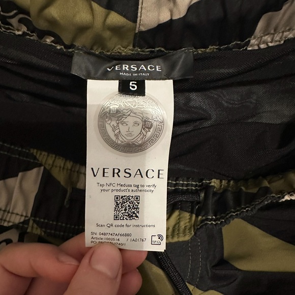 VERSACE MENS “LA GRECA” SWIM TRUNKS - Picture 2 of 7
